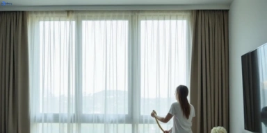 Delicate sheer drape cleaning middle-park-vic Matty Curtain Cleaning