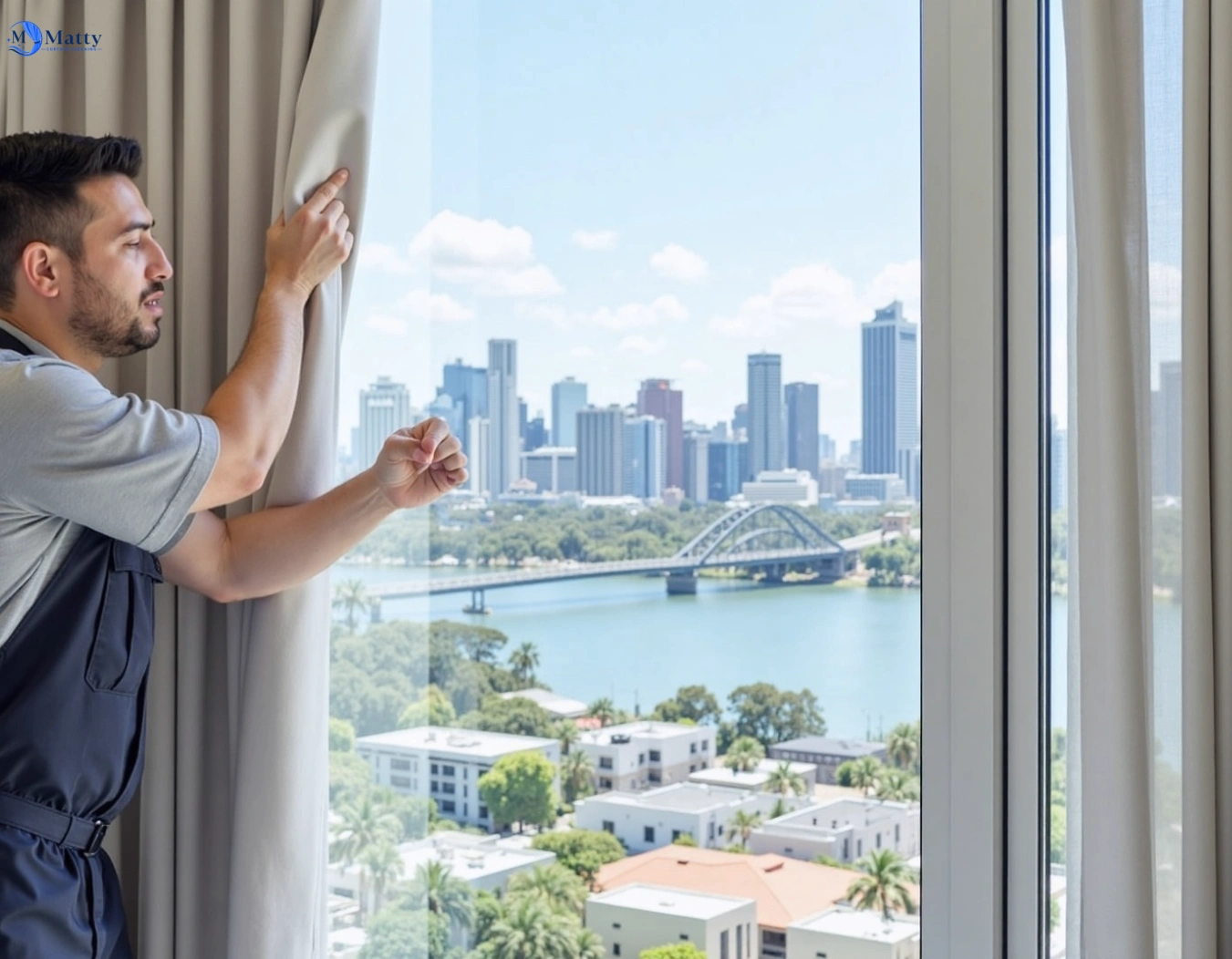 Professional curtain steam cleaning service middle-park-vic QLD by Matty Curtain Cleaning