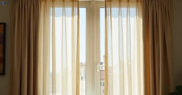 Dull dusty drapes in middle-park-vic before professional cleaning